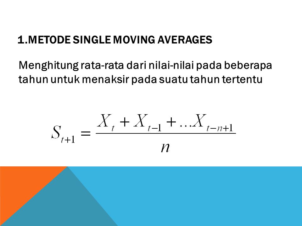 Contoh Soal Dan Jawaban Peramalan Penjualan Metode Moving Average